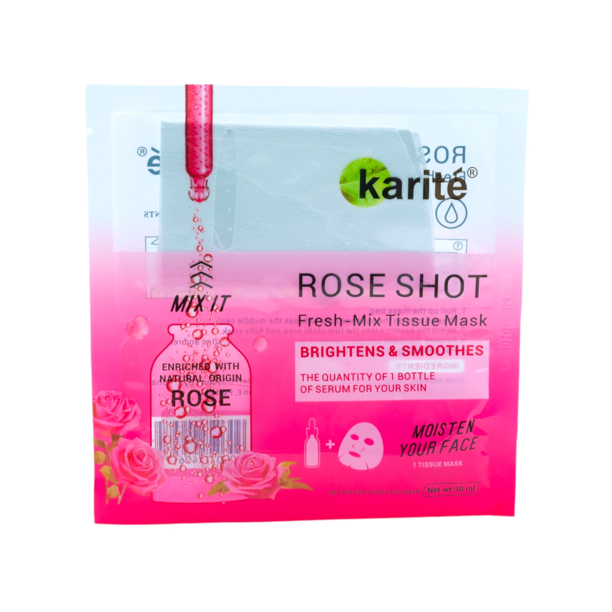 Mascarilla facial karité rose shot mizucr